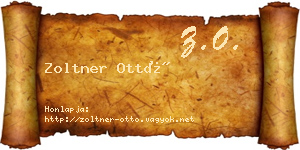 Zoltner Ottó névjegykártya